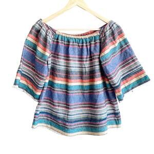 dRA Los Angeles Stripes boho blouse S